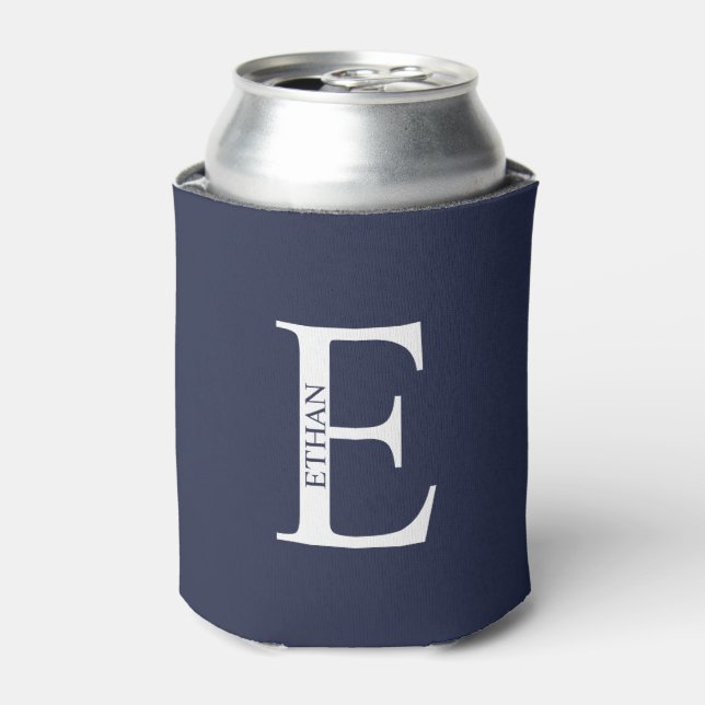 Personalised Monogram and Name Can Cooler (Can Front)