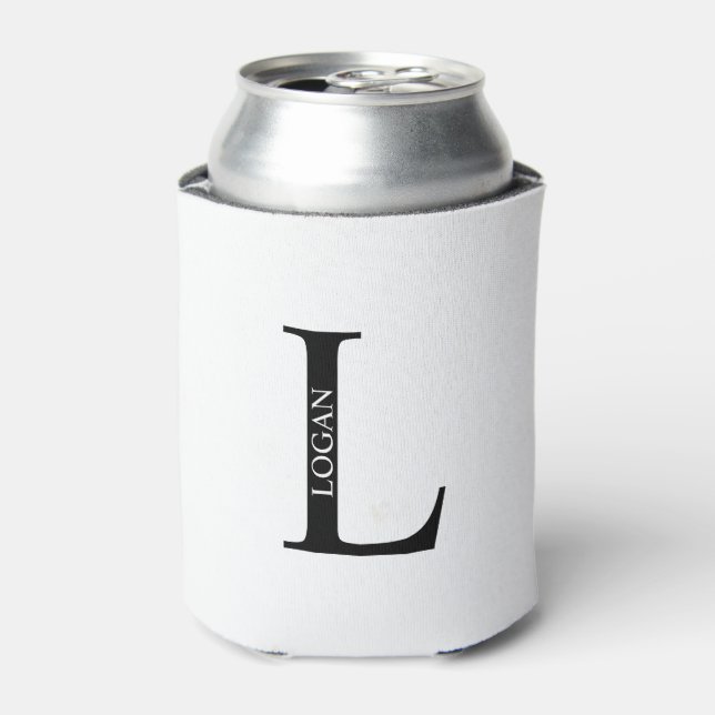 Personalised Monogram and Name Can Cooler (Can Front)