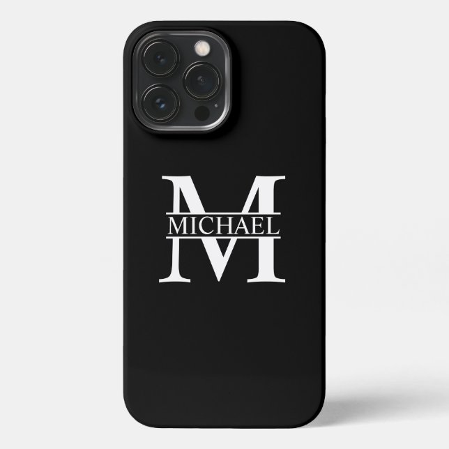 Personalised Monogram and Name Case-Mate iPhone Ca iPhone Case (Back)