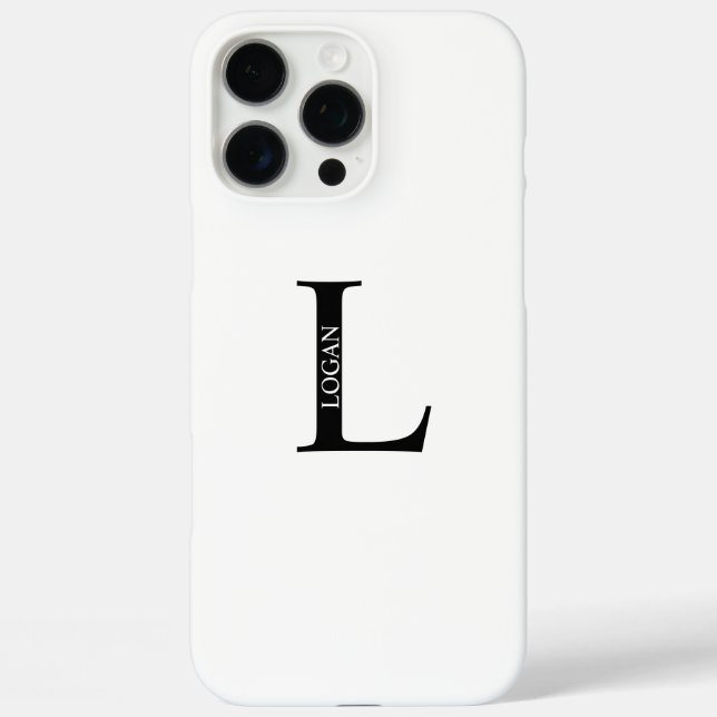 Personalised Monogram and Name Case-Mate iPhone Case (Back)