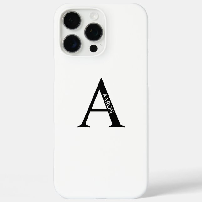 Personalised Monogram and Name Case-Mate iPhone Case (Back)