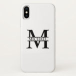 Personalised Monogram and Name Case-Mate iPhone Case<br><div class="desc">Personalised Monogram and Name Gifts
featuring personalised monogram and name in classic serif font style.

Perfect as father's day gifts for dad,  gifts for grandfather,  husband and more.</div>