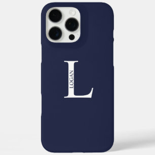 Personalised Monogram and Name iPhone 16 Pro Max Case