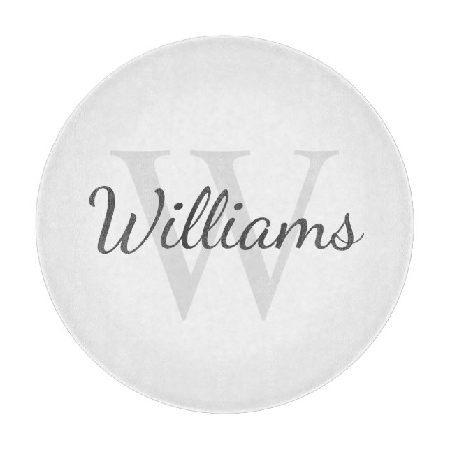 Personalised Monogram and Name Cutting Board (Front)