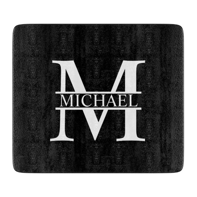 Personalised Monogram and Name Cutting Board (Front)