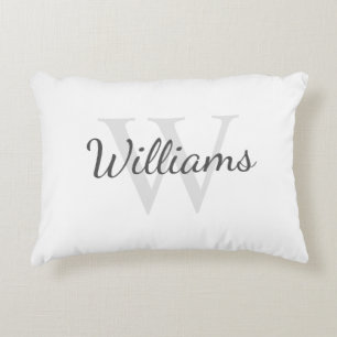 Personalised Monogram and Name Decorative Cushion