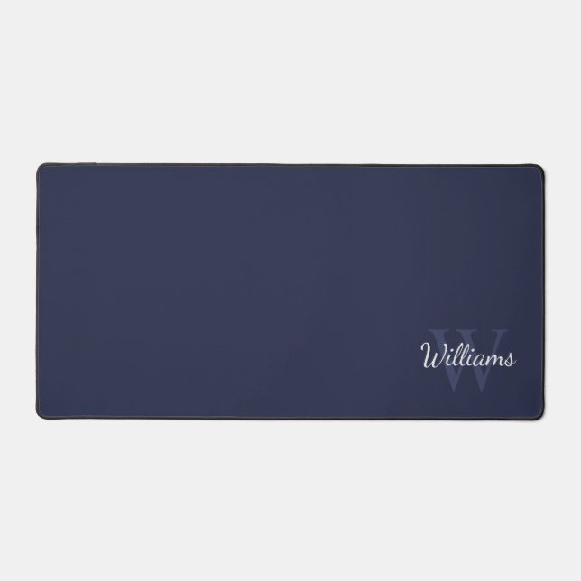 Personalised Monogram and Name Desk Mat (Front)