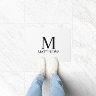 Personalised Monogram and Name Doormat