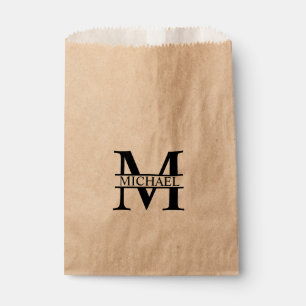 Personalised Monogram and Name Favour Bags