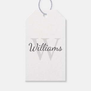 Personalised Monogram and Name Gift Tags
