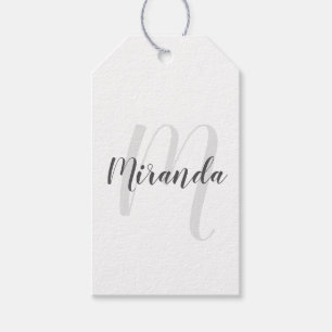 Personalised Monogram and Name Gift Tags