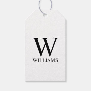 Personalised Monogram and Name Gift Tags