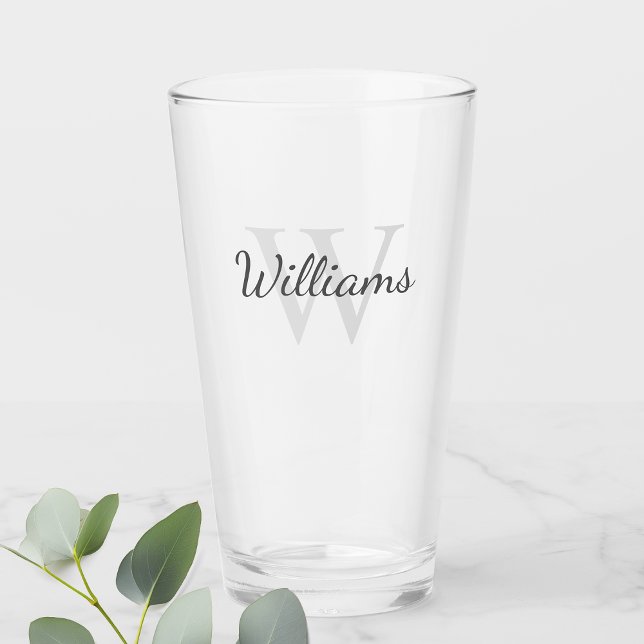 Personalised Monogram and Name Glass (Creator Uploaded)