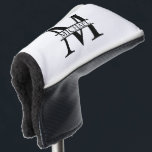 Personalised Monogram and Name Golf Head Cover<br><div class="desc">Personalised Monogram and Name Gifts
featuring personalised monogram in classic serif font style with box of name in the middle of monogram.

Perfect as father's day gifts for dad,  gifts for grandfather,  husband and more.</div>