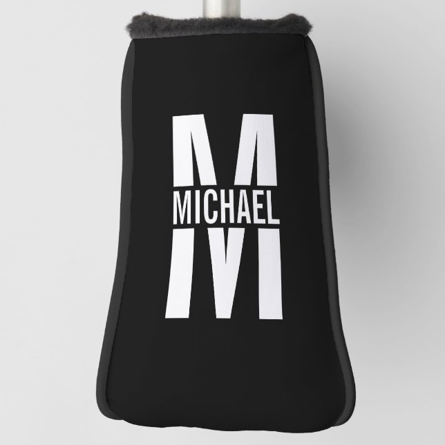 Personalised Monogram and Name Golf Head Cover (Rotate 90)