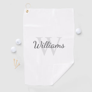 Personalised Monogram and Name Golf Towel