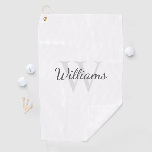 Personalised Monogram and Name Golf Towel (InSitu)