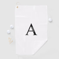 Personalised Monogram and Name Golf Towel
