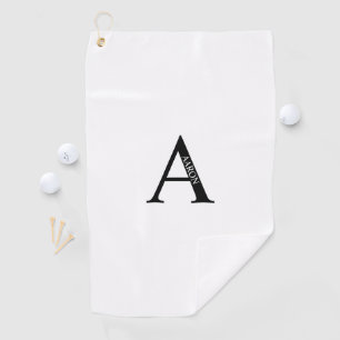 Personalised Monogram and Name Golf Towel