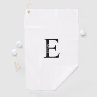 Personalised Monogram and Name Golf Towel