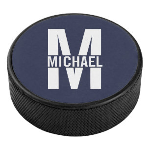 Personalised Monogram and Name Hockey Puck