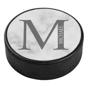 Personalised Monogram and Name Hockey Puck