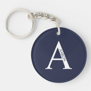 Personalised Monogram and Name Keychain