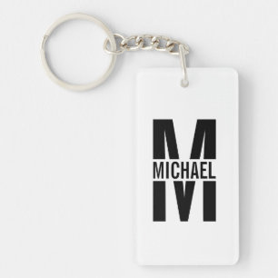 Personalised Monogram and Name Keychain