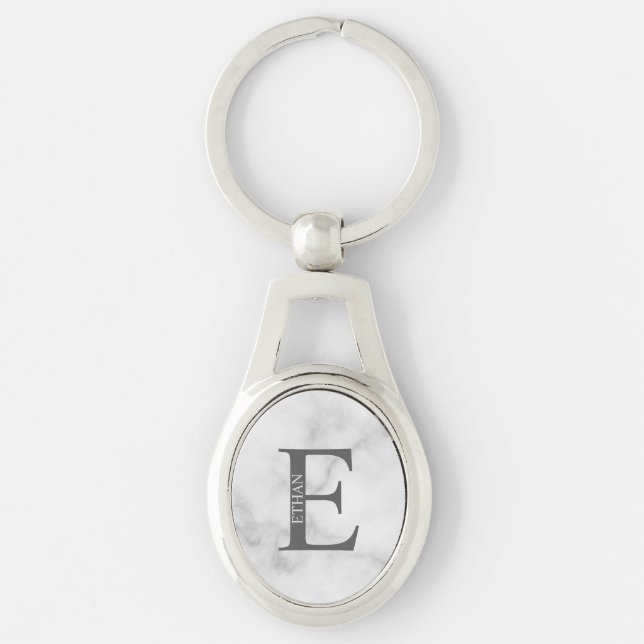 Personalised Monogram and Name Keychain (Front)