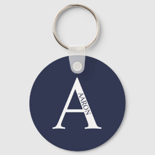 Personalised Monogram and Name Keychain