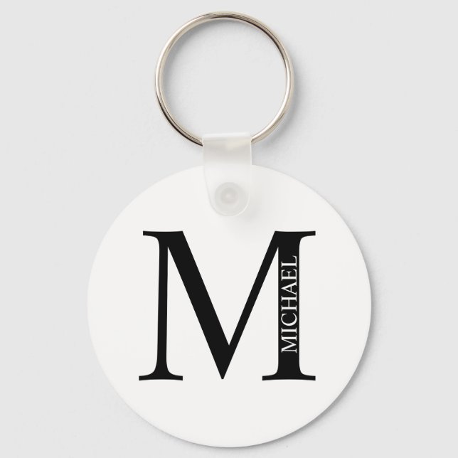 Personalised Monogram and Name Keychain (Front)