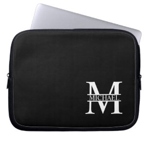 Personalised Monogram and Name Laptop Sleeve
