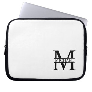 Personalised Monogram and Name Laptop Sleeve