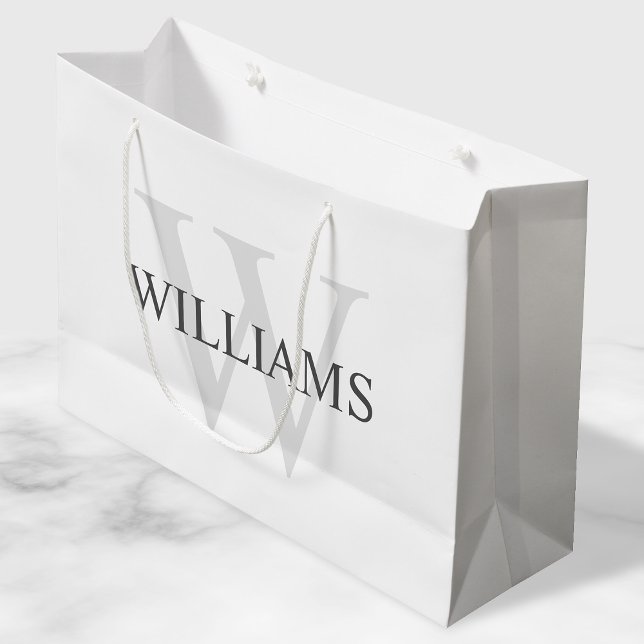 Personalised Monogram and Name Large Gift Bag (Creator Uploaded)