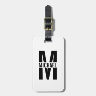 Personalised Monogram and Name Luggage Tag