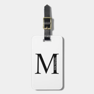 Personalised Monogram and Name Luggage Tag