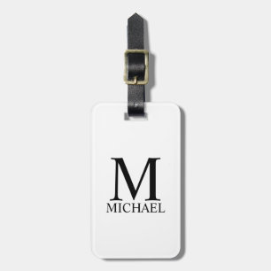 Personalised Monogram and Name Luggage Tag