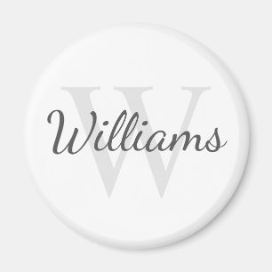 Personalised Monogram and Name Magnet
