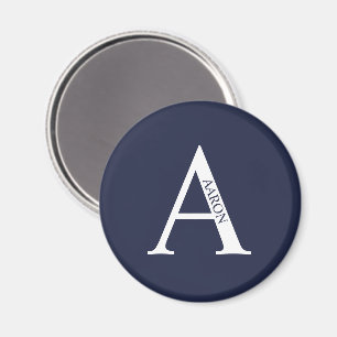 Personalised Monogram and Name Magnet