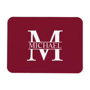Personalised Monogram and Name Magnet