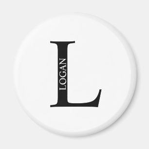 Personalised Monogram and Name Magnet