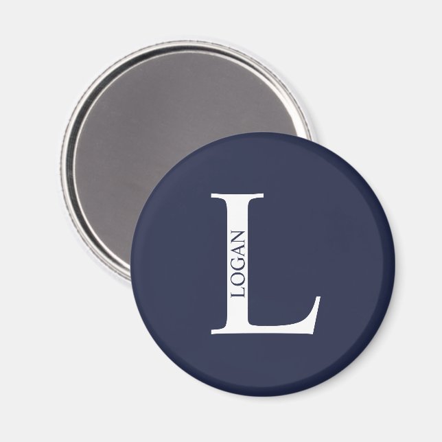 Personalised Monogram and Name Magnet (Front/Back)
