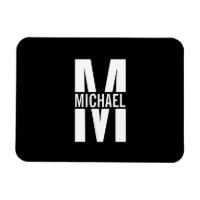 Personalised Monogram and Name Magnet