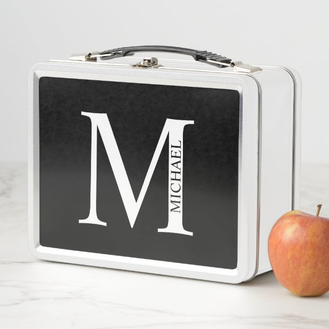 Personalised Monogram and Name Metal Lunch Box (In Situ)