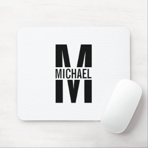 Personalised Monogram and Name Mouse Pad