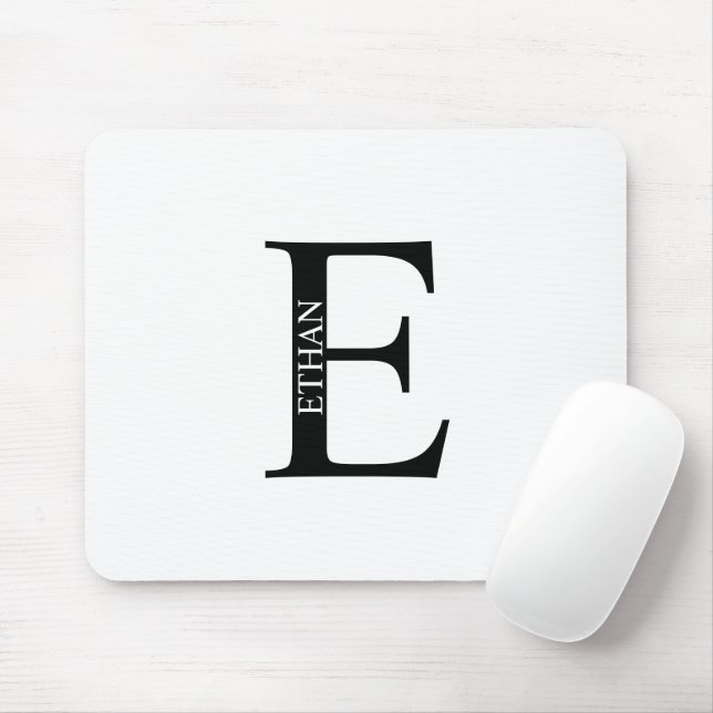 Personalised Monogram and Name Mouse Pad (With Mouse)