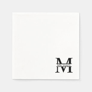Personalised Monogram and Name Napkin