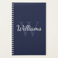 Personalised Monogram and Name Navy Blue