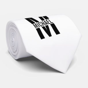 Personalised Monogram and Name Neck Tie