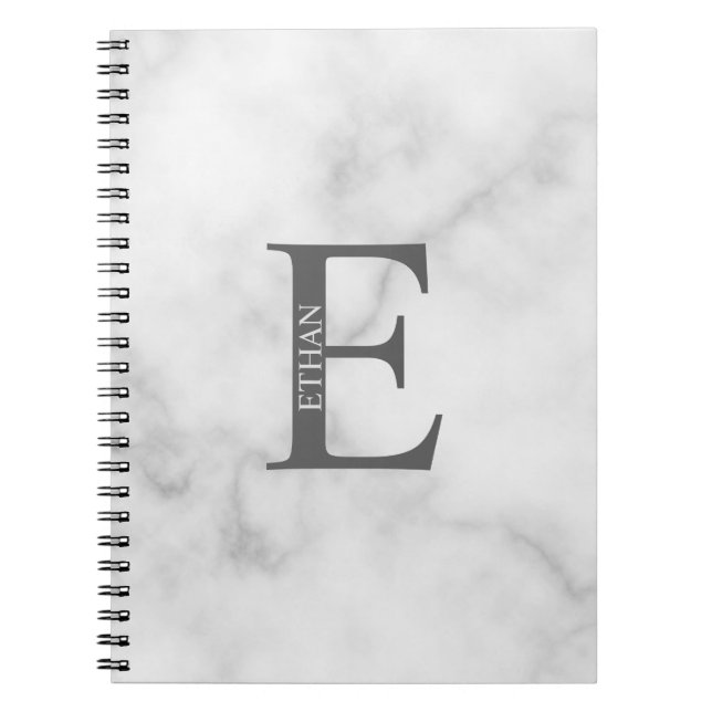 Personalised Monogram and Name Notebook (Front)